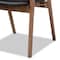Baxton Studio Harland Mid-Century Modern Black Faux Leather Upholstered and 2-Piece Wood Dining Chair Set Set of 2 188-11679-ZORO - alternate 6